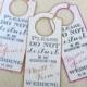 DO NOT DISTURB Personalized Wedding Door Hanger - Custom Colors Available