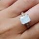 SALE! Genuine moonstone ring,rectangle ring,wedding ring,gold ring,natural gemstone ring,bridal jewelry,june birthstone