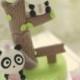 Panda  with bamboo Wedding Cake Topper--k901