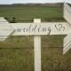 Wedding Arrow Sign / Rustic Outdoor Wedding Sign / Country Wedding Sign / Painted Arrow / Beach Wedding Arrow / Cottage Chic Sign / Arrows