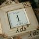 Rustic Wedding Personalized Table Number Frames Distressed Country Barn Wood Set of 6