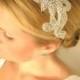 Iris  bridal headband, rhinestone headband, wedding headband, bridal hair accessories