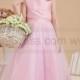 Fit Perfectly Applique Pink Flower Girl Dresses