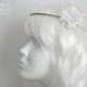 wedding circlet - bridal headpiece - floral crown