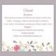 DIY Wedding Details Card Template Editable Word File Instant Download Printable Details Card Colorful Details Card Floral Information Cards