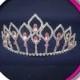 The Pink Aria - Rhinestone Tiara - Pageant, Wedding, Prom, Birthday, Homecoming, or Bridesmaid Princess Crown