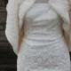 faux fur shrug bolero Wrap,wedding bolero, bridal wrap