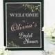 Bridal Shower Sign - Chalkboard Welcome Sign - Bridal Shower Decoration - Printable File with Name Personalized - Olivia Collection