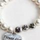 Personalized flower girl pearl bracelet, flower girl, jewelry, flower girl gift, flower girl bracelet, flower girl wedding, gift, pearls