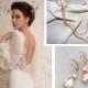 Bridal Jewelry Set, Boho headpiece, Swarovski crystal earrings, Gold Jewelry Set, Bridal comb with chains, Wedding Jewelry SET, Bridal SET