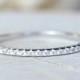 Thin 1.4mm Eternity Band Ring - Silver