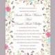 DIY Wedding Invitation Template Editable Word File Instant Download Elegant Floral Invitation Colorful Invitations Printable Invitation