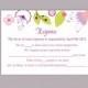 DIY Wedding RSVP Template Editable Word File Instant Download Rsvp Template Printable RSVP Cards Floral Colorful Rsvp Card Elegant Rsvp Card