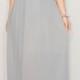 Light grey Bridesmaid dress Chiffon dress Prom dress