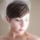 Birdcage Wedding Veil (Russian netting veil, bridal veil, small veil, Bird cage veil, Retro, Vintage Inspired)