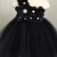 Black Flower Girl Dress.... Birthday Tutu Dress.... Tutu Dress