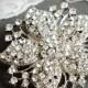 JULIENNE, Wedding Hair Clip, Bridal Hair Accessories, Flower Hair Clip, Art Deco Wedding Jewelry, Vintage Inspired Bridal Alligator Clip