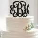 Custom initial name cake topper,monogram cake topper,unique ABCDEFG cake topper gift,rustic cake topper for wedding,acrylic monogram topper