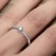 Round Shape Twisted Diamond Engagement Ring 14k White Gold or Yellow Gold Art Deco Diamond Ring