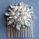 Wedding Hair Comb, Crystal Hair Comb Bridal Hair Comb Pearl And Rhinestone Hair Comb