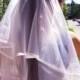 Bachelorette party Veil 2-tier white, long length. Bride veil, accessory, bachelorette veil, wedding veil, hen party veil, bachelorette idea