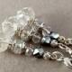Crystal Keychain, Small Keychain,Crystal Wedding Favors,Communion Favors,White party favors,Clip on charm,White bag charm,Beaded key chain