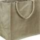 Natural Burlap Jute Shopping Tote Bags 11" x 11" x 6" - Wholesale Gusset Jute Favor Bags 