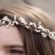 Ivory Twig Floral Crown, Pip Berries Crown, Bohemian. Woodland. Rustic crown, Spring Wedding. Bridal, Hair Wreath. hair accessory