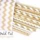 GOLD FOIL -Foil Straws *Gold Foil straws -Paper Straws *GOLD -Wedding decor -Gold mini polkadots -Straws -Gold Damask *Wedding Decor *Stripe