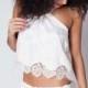 Beautiful Luxurious Raw Silk and Lace Bridal Camisol
