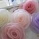 1pcs-Large Organza Rose/NF31-Handmade Organza Fabric Flower/Head pieces/Organza Flower
