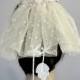 Bridal Mini Tulle Veil, Unusual, Venetian Lace, Handmade, Unique Item