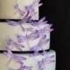Wedding Cake Topper Edible Dragonflies - Assorted Purple- Cake and Cupcake toppers - set of 30 precut