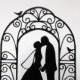 Wedding Cake Topper - Bride and Groom Wedding silhouette