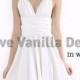 Bridesmaid Dress Infinity Dress White Knee Length Wrap Convertible Dress Wedding Dress