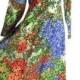 Vintage 1970s Floral Party Prom Dress, Mod Flowered Maxi Dress, Modern Size 8, Small
