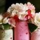 Painted Mason Jar - Distressed Mason Jars - Vase - Home Decor - Wedding Centerpiece - Baby Shower - Mason Jar Decor - Valentine Decor