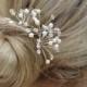 Bridal Hair Pins, Swarovski Crystal & Pearl Hair Pins, Wedding Hair Accessory