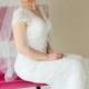 Bubble puffy finger tip veil, bridal veil, Available 34" to 40" lengths