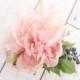wedding flower hair pin, flower hair clip, wedding hair accessories, bridal hairpiece, flower hairpiece, pink flower hair clip
