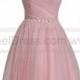 Chic Tulle Lace Appliques Beads Knee-length A-line Bridesmaid/Prom Dress