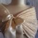 Ivory Sequin Shrug Off White Sequin Shawl Sequin Bolero Bridesmaids Shoulder Cover Sequin Stole