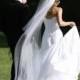 Two tier floor length long wedding veil white, diamond or ivory