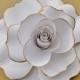 Giant White Paper Rose, White Flower Blooms, Extra Large Paper Rose, Spring Summer Wedding Decor, Vintage Paper Flower, Big Paper Flower