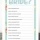 How Well Do You Know The Bride - Bridal Shower Game - Shabby Chic - Wedding Shower Game - Bridal Shower - DIY Games - Instant Download