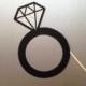 Diamond Ring Wedding Photo Booth Prop Bachelorette Photo Booth Props