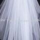 Brand New  2 tier Classic style veil . waist  lenght with silver comb ready to wear