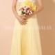 Buy Australia A-line Strapless White& Daffodil Two Tones Flowers Satin Floor Length Bridesmaid Dresses 8132132 at AU$123.42 - Dress4Australia.com.au