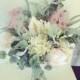 Australian Made, Native Australian Pastel Soft Bridal Bouquet, Protea, Eucalyptus, Dusty Miller, Blushing Bride