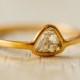 Reserved for Nepalbox: diamond slice ring in 18k gold